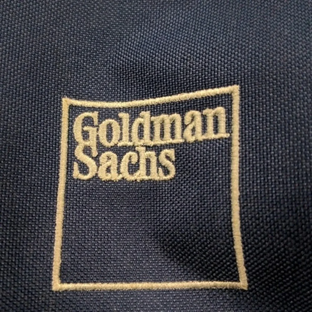 Vtg Goldman Sachs UMass Lowell‎ Golf Tournament Navy Blue Shoe Bag Travel Case